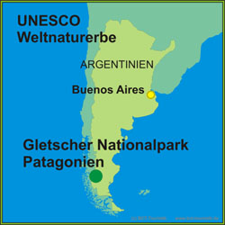 Gletscher Nationalpark Patagonien gehören zum UNESCO Weltnaturerbe Argentiniens Gletscher Nationalpark Patagonien – die einzigartige Landschaft aus Eis und Fels ist UNESCO Welterbe