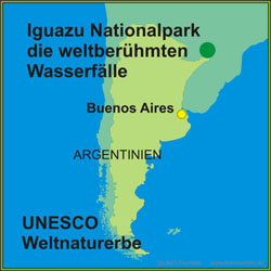 Iguazu Nationalpark – die Wasserfälle und Umgebung gehören zum UNESCO Welterbe