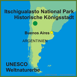 Itschigualasto National Park ist UNESCO Welterbe